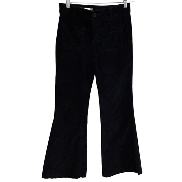 Pilcro Women's Corduroy Fare Size 8 Black Dark Mavy Size 8 - Picture 1 of 15